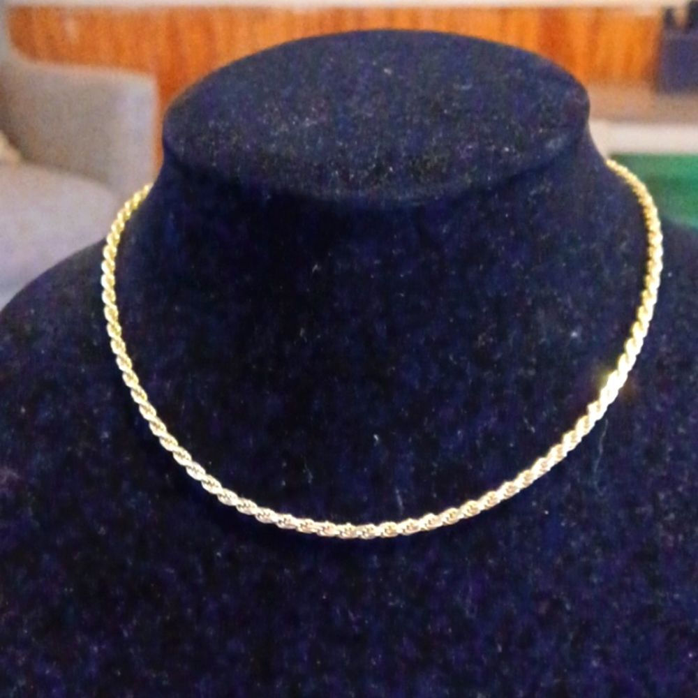 Sterling Silver 925 Unisex Rope Chain 18 Long 11.2 Grams